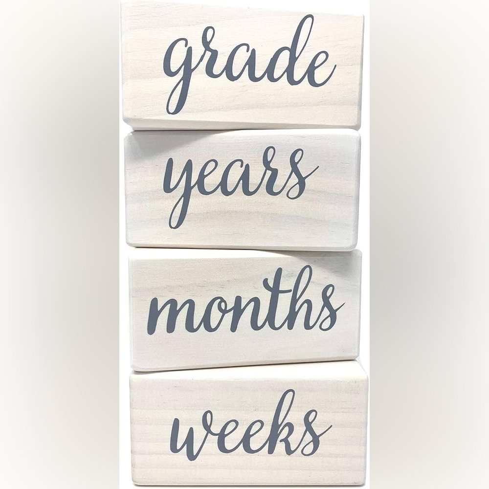 Baby Milestone Blocks - Picture 4 of 6